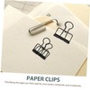 Hohopeti 10pcs Metal Binder Clips Paper Clamps for Office Document