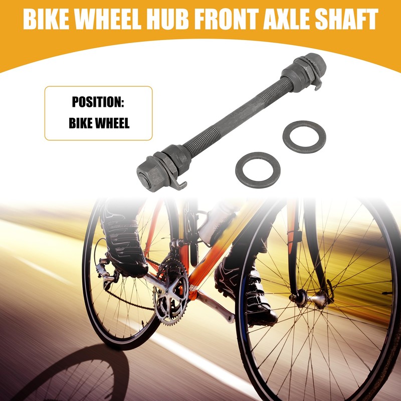 Partuto 1 Pc 9.5mm Universal Bike Wheel Hub Front Axle