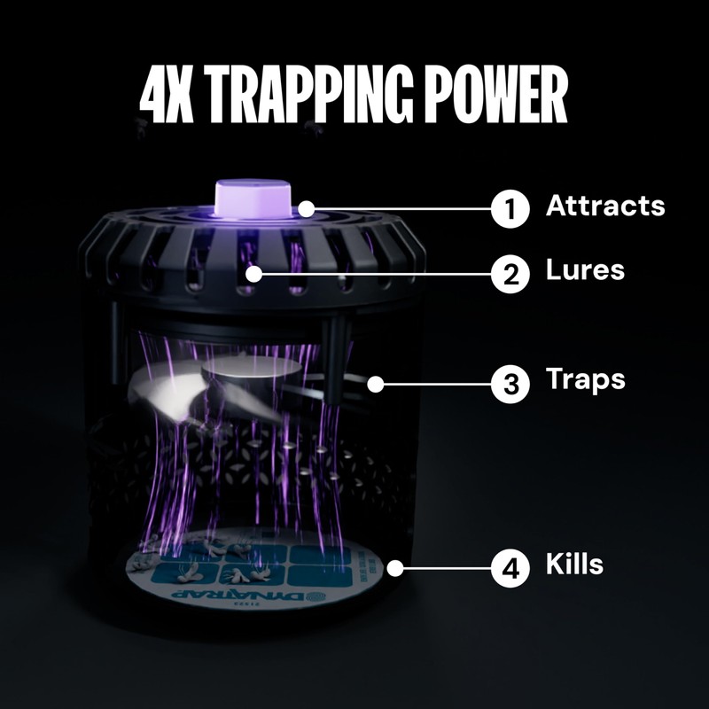 DynaTrap DT152 Indoor Insect Trap and Killer – Catches and