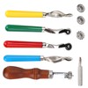 5Pcs Leather OverStitch Marking Wheel Handcrafted Scribe Point Make Tool