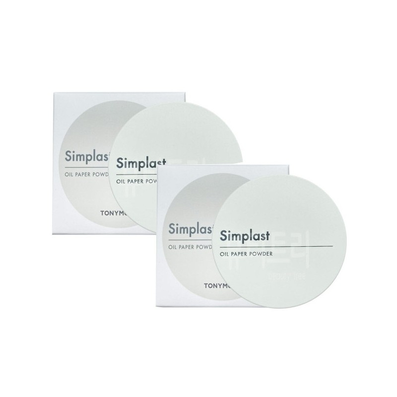 Tony Moly Simple Last Oil Blotting Paper Powder X 2