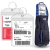 Extra Large Golf Luggage Tag 9" x 6 ", Shipping