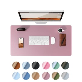 YSAGi - Protector de computadora de piel, tapete de oficina, alfombrilla de mouse grande, antideslizante de piel sintética, almohadilla de computadora para laptop, almohadilla de escritura impermeable