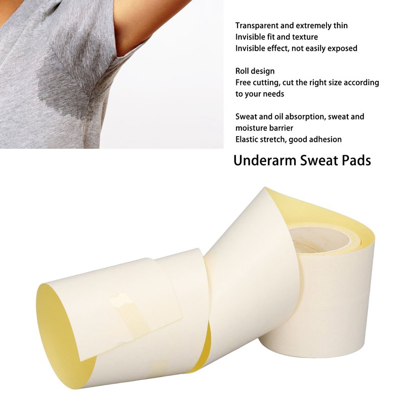 Underarm Sweat Pads Invisible Transparent Wear Resistant Armpit Sweat Roll