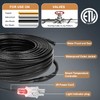 Heat Tape, 50FT -140FT Deicing Heating Cable,Pipe (Metal and Plastic)