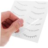 OHPHCALL 10 Pack Fake Eyelash Stickers Lower Lash for Women