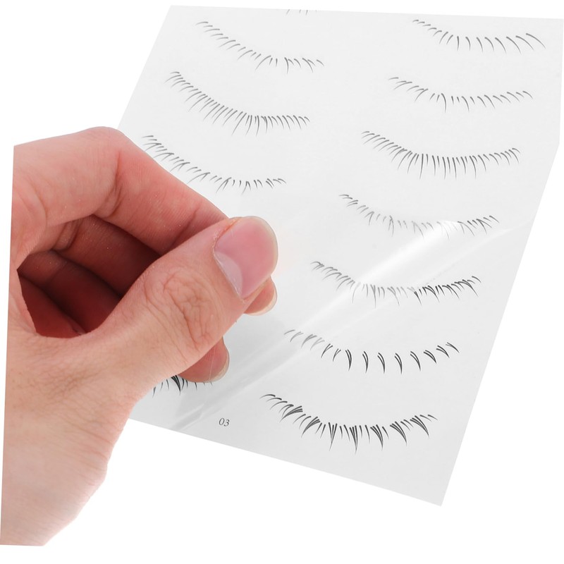 OHPHCALL 10 Pack Fake Eyelash Stickers Lower Lash for Women