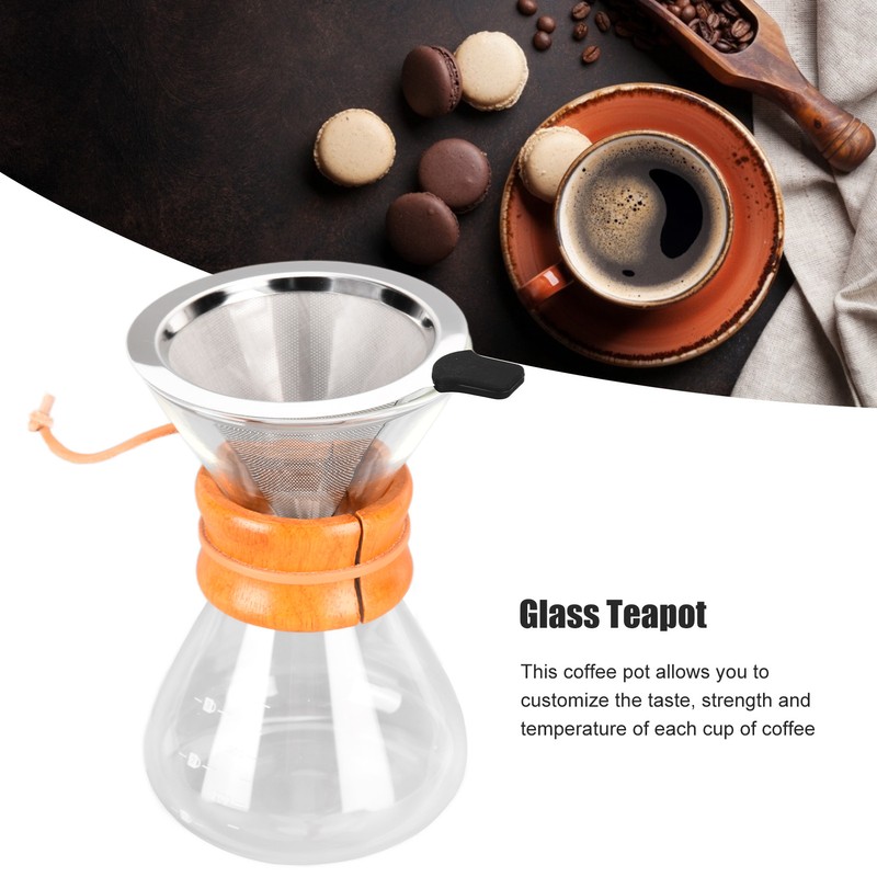 Coffee Pot Glass Coffee Kettle Pour Over Coffee Maker Simple