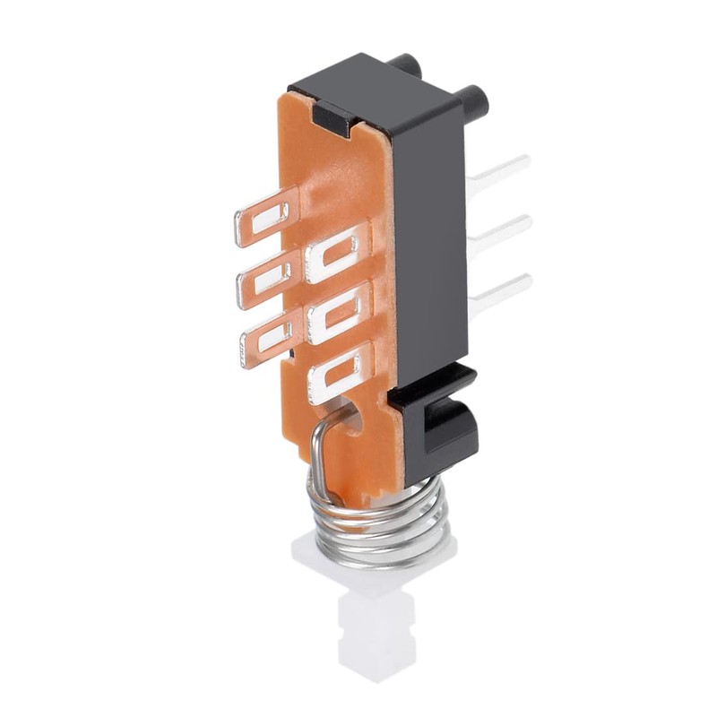 sourcing map Push Button Switch DPDT 6 Pin 1 Position