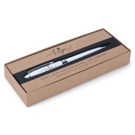 Lighthouse Christian Products God's Love Hold Onto Hope White Twist Pen in Kraft Gift Box