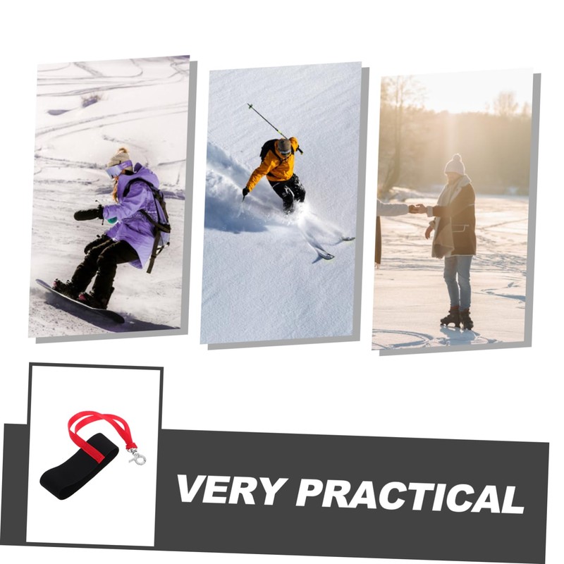 SUPVOX 4pcs Ski Glove Wrist Strap Elastic Leash for Boys