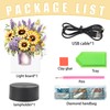 SHEGZHUC Diamond Painting Bedside Lamp Touch Sunflowers in Vase LED