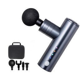 Myofascial Release, Mini, Lightweight, 4 Levels of Strong Vibration Modes, Muscle Relax, 4 Types of Heads, Full Body Refreshing Tool, Storage Case Included, Portable, Convenient Exercise Aid, Perfect