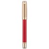 Jinhao 92 Pluma estilográfica roja punta media, metal sólido con
