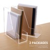 HeZone Magazine Holder, Clear Acrylic Desk Organizers, File Organizer for