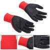findmall 12 Pairs of L-Sized Latex Rubber Coated Work Gloves