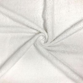 Pico Textiles 15 Yards Bolt - White 100% Cotton Terry Cloth Fabric - Sold by The Bolt - Ideal for Robes, Towels, Washcloths, Cleaning Cloths & Dish Rags