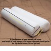 SAFFRON HANDICRAFTS Bolster Pillow Cover ,Cotton with Draw String Closure