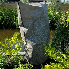 UB-STORE Plant Covers Freeze Protection 47"x71" in 2 Pack | Brown Winter Frost Blankets for Outdoor Plants | Reusable Garden Cover Bags with Zipper Drawstring | Cold Weather Shrub Protection Cloth