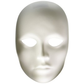 Creativity Street Plain Plastic Feminine Mask,white - 4201