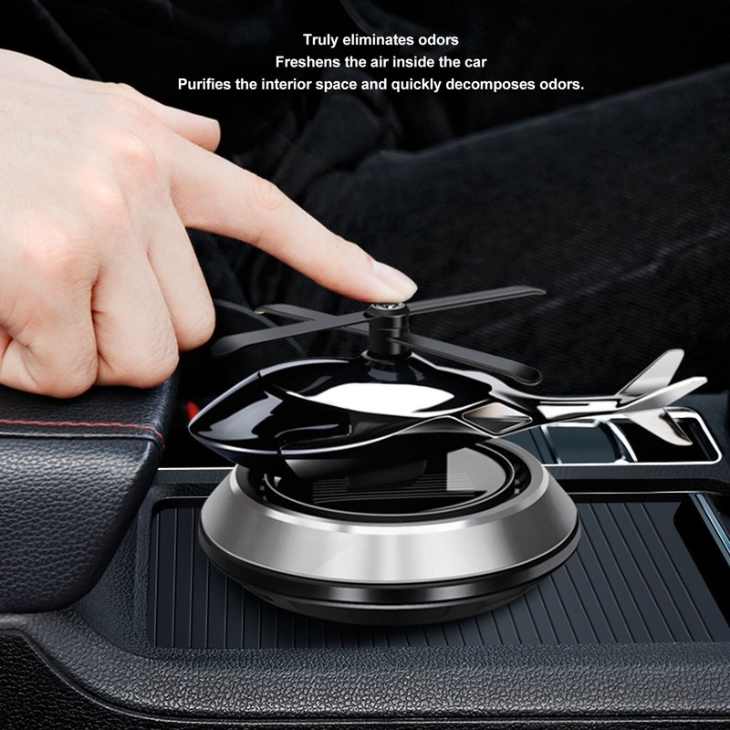 Car Air Fresheners with Solar Rotating Relieve Stress Purifie Odors