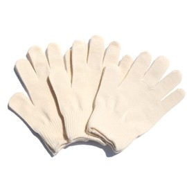 Gunte Kobo Work Gloves For Women And Children (Elementary School and Above), 3 Pairs, Stretchy Cotton, For Produce, Digging Potatoes, Camping, BBQ, DIY, Athletic, Finely Knitted, 13 Gauge, Made in Japan