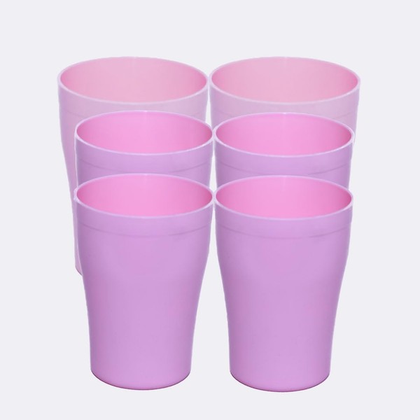AMI ECO 6 Pack Hard 300ml Plastic Cups Reusable |