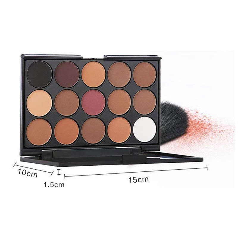JasCherry 15 Colours Shimmer Eyeshadow Makeup Palettes - Sleek Powder
