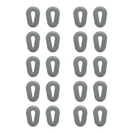 HARFINGTON 10 Pairs Glasses Ear Grip Silicone Hollow Type 14.4mm Eyeglasses Temple Grips Retainer Anti Slip Soft Eyeglass Ear Grips for Eyeglasses Sunglasses Sport Glasses, Gray