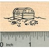 Pirate Treasure Rubber Stamp, Chest on Sea Floor