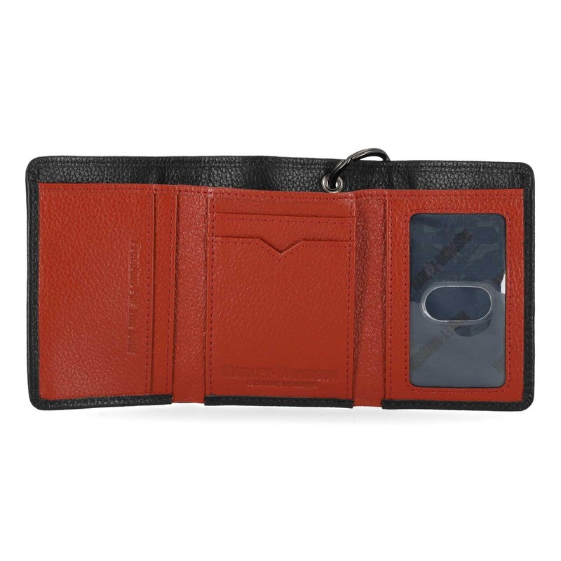 Harley-Davidson Men's Bar & Shield Core Pebble Chain Tri-Fold Wallet,