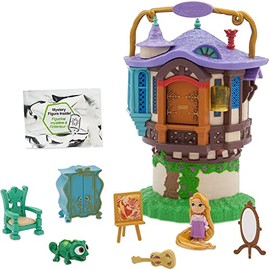 Parks Animators' Littles Rapunzel Tower Play Set – Tangled Figurines - Lights up and Plays Music
