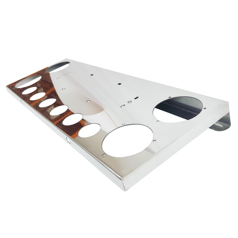 GaeaAuto Tail Light Panel Stainless Steel Rear Center Light Panel