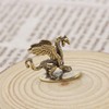NOIAFZY 2Pcs Brass Dragon Winged Dragon Brass Ornaments Made of