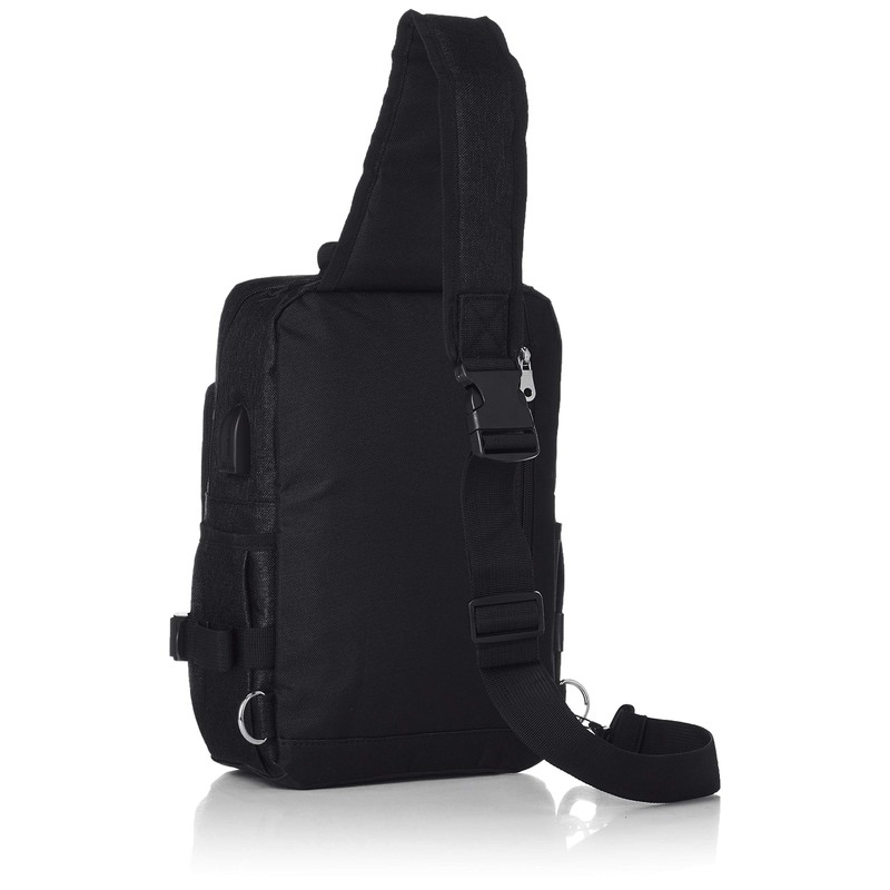 w*lt LUGER 410086Y Middle Body Bag with USB Port, 1.2