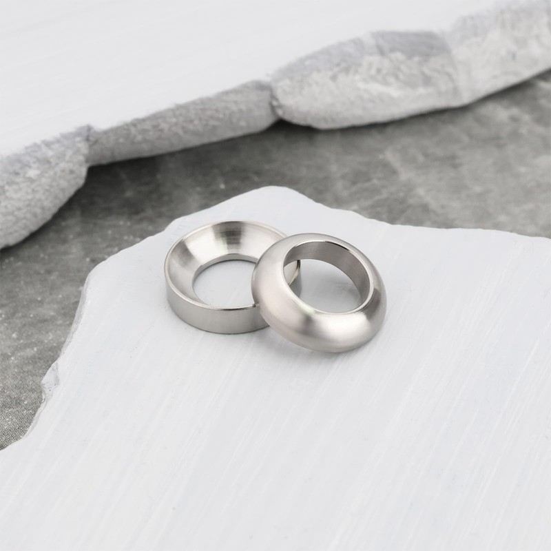 ECSiNG 8 Pieces M6 Titanium Concave Washer Convex Washer 12