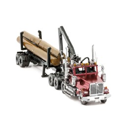 Metal Earth Fascinations ICX136 ICONX 502969 - Western Star 4900 Log Truck & Trailer, Laser Cut 3D Construction Kit, 2 Metal Boards, from 14 Years