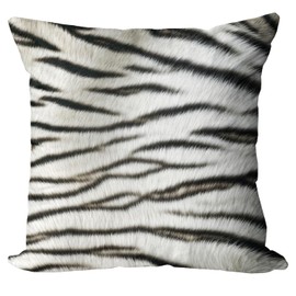 Black and White Zebra Print Striped Pillow Covers for Living Room, Decorative Square Throw Pillows for Home Bedroom Bed Car Cushion Outdoor, Farmhouse Animal Print Square Pillowcase 18 X 18 Inch