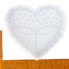 Uniquer Skirt Pattern Heart Shaped Silicone Soap Molds,Car Freshies Molds