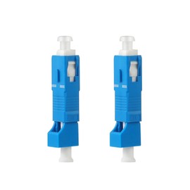 2Pack SC Male to LC Female UPC Adapter Visual Fault Locator Fiber Adapter Hybrid Optical Fiber Convertor Adapter for Fiber Optic UPC Coupler Adapter