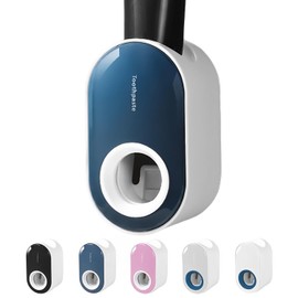 Vivva Toothpaste Dispenser,Automatic Toothpaste Squeezer Dispenser for Kids & Family Shower,Wall Mount Bathroom Accessories(Blue)