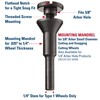 Weiler 56490 Mounting Mandrel For Cut-Off Wheels W/3/8" Arbor Hole,