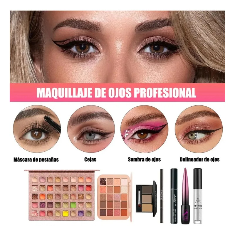 Kit De Maquillaje Todo En Uno Completo Profesional Calidad