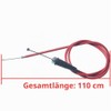 Red 22mm Handlebar Grip Throttle Cable for Pit Bike Dirt