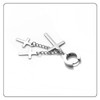 Fusamk Punk Cross Drop Dangle Earrings Huggie Hinged Hoop Earrings,2PCS