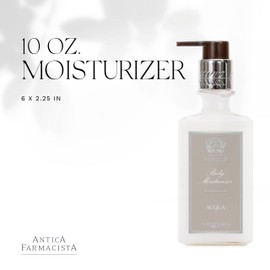 Antica Farmacista Body Moisturizer - Scented Moisturizing Lotion with Aloe Vera, Green Tea & Sweet Almond Oil - Luxury Gift for Any Occasion - Acqua, 10 fl oz