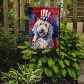 Caroline's Treasures DAC5744GF Komondor Patriotic American Garden Flag Mailbox Flag Decorative Yard Flag Banner Outside Patio Artwork Yard Flower Beds, Garden Size, Multicolor