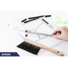 Pacific Arc 6 Inch Stainless Steel Ruler with Inch/Metric Conversion