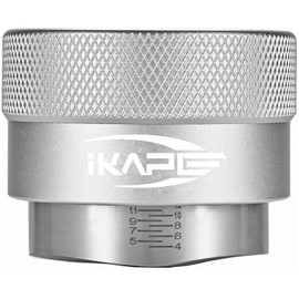 IKAPE Coffee Products, 49MM Coffee Distributor, Gravity Adaptive Espresso Distributor Fits All 49MM Espresso Portafilter(Silver)