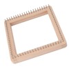 Mini Square Knitting Tool with Hooks Wooden Crochet Board for
